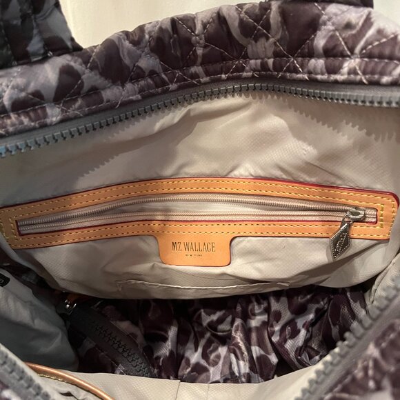 MZ Wallace Quilted Sutton Purse in Leopard Print - Picture 4 of 12